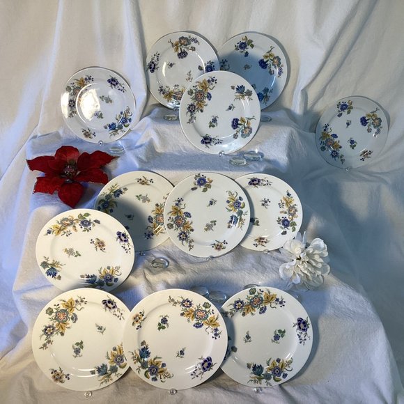 Haviland Co Limoges Schleiger 686a set of 12 Dessert Plates - Picture 2 of 6